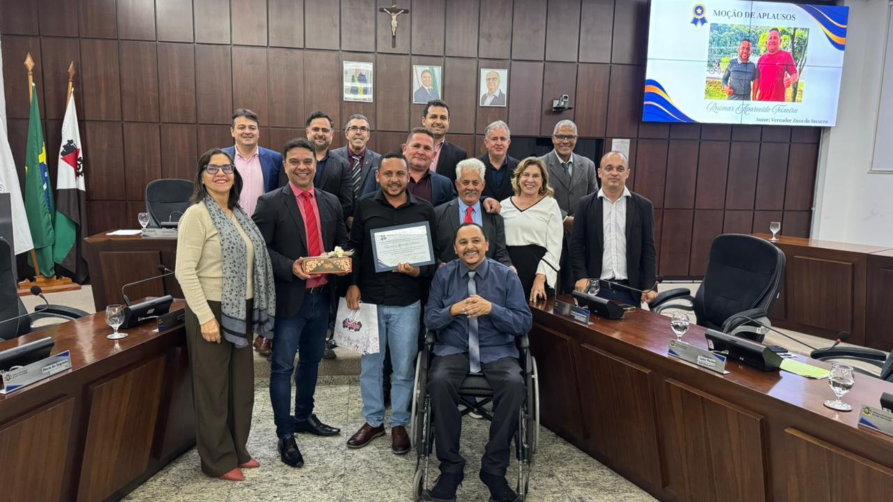 Servidor Público Ruimar Teixeira é homenageado com Moção de Aplausos da Câmara
